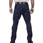 cheap Cargo Pants-Men's Cargo Pants Tactical Pants Trousers Buttons Multi Pocket Plain Wearable Outdoor Daily Camping &amp; Hiking Fashion Classic Black Army Green