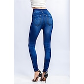 abordables Impression 3D Bleue-Leggings pour femmes Pantalons Impression 3D Chinos Vacances Streetwear Décontracté Longueur Complète Haute Taille Imprimé Papillon Confortable Doux Agréable Extensible Extérieur Rue Noir Bleu Été