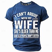 preiswerte Lustige T-Shirts für Männer-Herren Lustiger Slang T Shirt Kurzarm T-Shirt 3D-Druck Rundhalsausschnitt Hemd Mode Täglich Straße Lässig Täglich Schwarz Rote Blau Sommer Frühling Ganzjahres Bekleidung S M L XL XXL XXXL