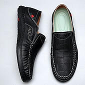 Χαμηλού Κόστους Slip-On Καθημερινά Παπούτσια-Ανδρικά πορτοκαλί μοκασίνια από τεχνητό δέρμα, άνετα, casual παπούτσια, ιδανικά για καθημερινή χρήση και χαλαρές εξόδους.