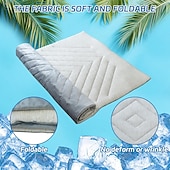 abordables Tapis de Refroidissement-Tapis rafraîchissant pour chien - lit rafraîchissant instantané pour chien &amp;chats non toxiques &amp;tapis rafraîchissant antidérapant lavable en machine pour l&#039;intérieur &amp;utilisation en voyage