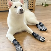 preiswerte Stiefel &amp; Pfotenschutz-Anti-Rutsch-Hundesocken, um das Lecken der Pfoten zu verhindern. Hundeschuhe für heiße Straßen. Hundestiefel für kleine, mittelgroße und große ältere Hunde. Traktionskontrollstiefel. &amp;Pfotenschutz für