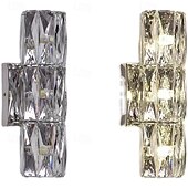 abordables Appliques murales d'intérieur-Appliques murales d'intérieur en cristal K9 de haute qualité, style nordique, pour salon, magasins, cafés, applique murale en acier, 110-240 V