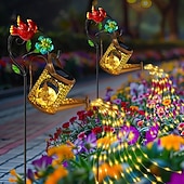 levne Zahradní osvětlení-1 ks venkovní solární krajinářské osvětlení vodotěsné kovové andělské světlo na láhev s vodou závěsné vodopádové dekorativní světlo duté projekční světlo nádvoří zahrada trávník cesta krajinářské osvětlení