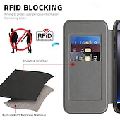 cheap iPhone Cases-Phone Case For Apple AirTag iPhone 16 Pro Max Plus iPhone 15 14 Pro Max Plus iPhone 13 12 Pro Max Magnetic Adsorption Flip Cover Support Wireless Charging Card Slot Shockproof TPU PC PU Leather