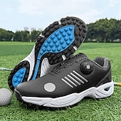 economico Scarpe da Golf da Uomo-scarpe da golf da uomo bianche e blu con tomaia in mesh traspirante: comfort e stabilità di alta qualità per gli appassionati di golf