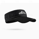 tanie Akcesoria odzieżowe do tenisa-Daszek sportowy do tenisa Daszek przeciwsłoneczny Damskie Niejednolita całość Litera Regulowany Ochrona przeciwsłoneczna UV Oddychający na Bransoletka tenisowa Bejsbol Bieganie Lato Czarny Biały