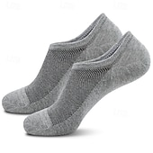 billiga herrstrumpor-Herr 4 Par Multipack Socka Löparstrumpor Vardagliga strumpor Svart Vit Färg Färgblock Semester Sport &amp; Utomhus Dagligen Grundläggande Medium Vår Höst Mode Ledigt