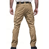cheap Cargo Pants-Men's Cargo Pants Tactical Pants Trousers Buttons Multi Pocket Plain Wearable Outdoor Daily Camping &amp; Hiking Fashion Classic Black Army Green