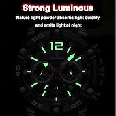 cheap Quartz Watches-912 New Multi functional Fashion Luxury Men&#039;s Waterproof Night Light Watch Silicone Strap Quartz Men&#039;s Watch