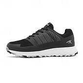 cheap Men&#039;s Golf Shoes-Men&#039;s Black and Gray Golf Shoes with Non-Slip Sole - Comfortable and Durable Footwear for Professional Golfers