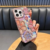 economico Cover per iPhone-Custodia per telefono con motivo floreale sfumato di colore per iPhone 16, 15, 14, 13 e 12 Pro Max, cover posteriore in TPU antiurto