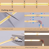 cheap COB Strip Lights-24V COB LED Strip Light 65.6ft (2 Rolls of 32.8ft) Kit Cuttable 11W/M 320LEDs/M CRI 93 LED Tape Lights with Power Supply for Bedroom Kitchen Living Room Ceiling