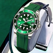 cheap Quartz Watches-901 Casual Men&#039;s Watch – Luminous Waterproof Wristwatch with Soft Silicone Strap and Date Display