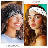 tanie Akcesoria do stylizacji włosów-4 sztuki boho bandany opaski na głowę wiązane opaski do włosów paisley głowa turban sport joga dla kobiet