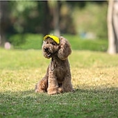 preiswerte Sonnenhut-Hunde-Baseballkappe, Hunde-/Katzen-Sommer-/Strand-Schirmmütze mit Ohrlöchern, verstellbare Welpen-Sonnenhaube, Kopfbedeckung