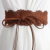 levne pás-Dámské Pás PU Černá Armádní zelená Velbloudí Kávová Do pasu ulice Denní Čistá barva