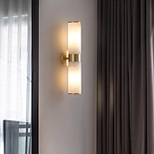 economico Luci da parete-Moderne applique da parete per interni, camera da letto, sala da pranzo, applique in marmo color rame per camera da letto, 110-120 V, 220-240 V, 5 W