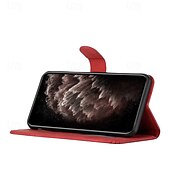 economico Cover per iPhone-Custodia a portafoglio per iPhone 16, 15, 14, 13, 12, 11 Pro Max con chiusura magnetica, cordino, cinturino da polso, scomparti per carte, cover antiurto in pelle PU e TPU.