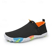 billige Sneakers til herrer-Slip-on nettingsko for menn i beige og oransje – elastiske, pustende loafers for reiser, sommerutflukter og enkel bruk på farten