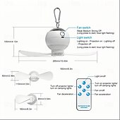levne světla projektoru hvězdné galaxie-Projekční ventilátor s hvězdnou oblohou multifunkční kreativní projekční ventilátor s hvězdnou oblohou osvětlení místnosti obývací pokoj atmosférické světlo venkovní kempování ventilátor s nabíjením