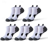 billiga herrstrumpor-Herr Multipack Socka Löparstrumpor Vardagliga strumpor Svart Vit Färg Färgblock Semester Sport &amp; Utomhus Dagligen Grundläggande Medium Vår Höst Mode Ledigt