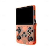 cheap Game Consoles-R36S Handheld Game Console 3.5 Inch IPS Screen Retro Game Console Linux System Screen Portable Pocket Video Player Travel Essentials 64GB and128G Extra Large Memory