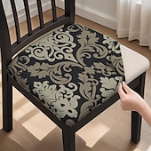abordables Funda para silla de comedor-Funda para silla de comedor, funda para taburete, funda de poliéster con estampado geométrico