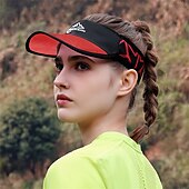 tanie Akcesoria odzieżowe do tenisa-Daszek sportowy do tenisa Daszek przeciwsłoneczny Damskie Niejednolita całość Litera Regulowany Ochrona przeciwsłoneczna UV Oddychający na Bransoletka tenisowa Bejsbol Bieganie Lato Czarny Biały