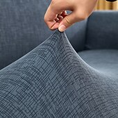 economico Copridivano-Copridivano 1 pz con dettagli a balze, alla moda, elastico, aderente, in poliestere e spandex, stile copridivano, elasticizzato, lavabile in lavatrice, stampa reattiva - adatto per poltrone