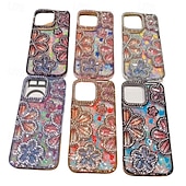 economico Cover per iPhone-Custodia per telefono con motivo floreale sfumato di colore per iPhone 16, 15, 14, 13 e 12 Pro Max, cover posteriore in TPU antiurto
