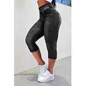 levne Modrá 3D tisk-Dámské legíny capri kalhoty 3D tisk chinos městská móda příležitostné do délky lýtek vysoký pas grafický tisk pohodlné měkké komfortní elastické venkovní ulice černé červené modré letní úzké