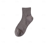 billiga Herrarnas Elitaccessoarer-Herr 1 par Socka Ankel- och sneakersstrumpor Svart Vit Färg Slät Skola Formell Utomhus Tunn Sommar Vår Höst Dagligen Ledigt