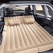 baratos Capas para bancos de automóveis-colchão de ar para carro colchão de ar inflável para carro com bomba assento traseiro engrossado cama de viagem colchonete portátil para dormir