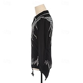 cheap Boys&amp;Men Figure Skating Costumes-Men's Boys Figure Skating Costumes High Elasticity Training Competition Skating Wear Classic Crystal / Rhinestone Long Sleeve Ice Skating Figure Skating