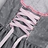 abordables Niños-Oktoberfest Vestidos Blusa con falda acampanada Mucama bávaro Alemán Munich prados Chica Fiesta Festival de Cerveza Paño de estilo tradicional