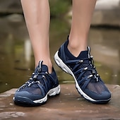 cheap Men&#039;s Sneakers-Men&#039;s Breathable Hiking Shoes with Cushioned Support, Slip-Resistant Sole and Quick-Dry Technology - Ideal for Adventure and Trekking