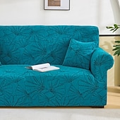 baratos Cobertura de Sofa-Capa elástica para sofá em tecido jacquard, capa elástica para sofá secional em formato de L, capa de canto para sala de estar, 1/2/3/4 lugares