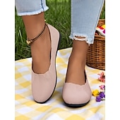 baratos Sapatilhas de mulher-sapatilhas femininas flyknit slip-on - cabedal em malha macia com elasticidade confortável, leve e respirável, ideal para uso casual e passeios de verão