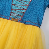 levne Dívčí kostýmy-Sněhově bílá Pohádkové Princeznovské Květinové šaty Téma Party Kostým Tylové šaty cosplay Filmové kostýmy for Dívčí Dětské Karneval Plesová maškaráda Párty