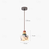preiswerte Pendelleuchte-12 cm Hängelaternen-Design Pendelleuchte Marmor Galvanisiert Modern 110-120V 220-240V