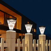 cheap Pathway Lights &amp; Lanterns-Solar Pathway Lights for Outside Super Bright Solar Driveway Lights Outdoor Waterproof Auto On/Off Solar Garden Fence Lights Solar Powered Post Landscape Decor Lighting for Path Yard Walkway