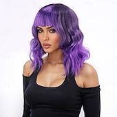 Synteettiset peruukit Laineita Vesiaalto Epäsymmetrinen leikkaus Otsatukka Koneella valmistettu Peruukki 14 tuumaa A1 Synteettiset hiukset Naisten Anime Klassinen Mukava Violetti halpa Synteettiset trendikkäät peruukit-Synteettiset peruukit Laineita Vesiaalto Epäsymmetrinen leikkaus Otsatukka Koneella valmistettu Peruukki 14 tuumaa A1 Synteettiset hiukset Naisten Anime Klassinen Mukava Violetti