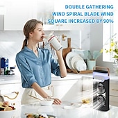cheap Fans-Portable Dual Head Mist Fan with Humidifier, USB Rechargeable Cooling Fan with 3 Speeds and LED Light for Home Office Travel