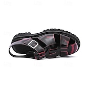 cheap Dress Sandals-Men's Black Faux Leather Gladiator Sandals - Durable and Stylish Sandals for Summer Adventures