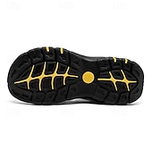 voordelige Buitensandalen-Bruine gesloten heren outdoor wandelsandalen met ademend mesh bovenwerk, gevoerde zool, avontuurlijke stijl voor volwassenen, geschikt voor bergpaden, boswandelingen, zomerkamperen