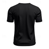 cheap Casual Henley Tee-Men&#039;s T Shirt Henley Shirt Tee Short Sleeve Shirt Short Sleeve V Neck Summer Plain Fashion Designer Basic Jacquard Vacation Street Going out Black White Khaki Top Tee for Men