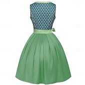 abordables Dirndl-Cerveza Oktoberfest Oktoberfest Vestidos Mucama bávaro prados Mujer Carnaval Fiesta Festival de Cerveza Paño de estilo tradicional Vestido Delantal Sin blusa