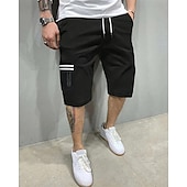 economico All&amp;#39;aperto-Per uomo Pantaloncini cargo Shorts Pantaloncini Estivi Coulisse Elastico in vita Multi-tasche Semplice Comodità Indossabile Lunghezza al ginocchio All&#039;aperto Sport Quotidiano Moda Casual Nero Blu