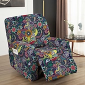 baratos Cobertura de Sofa-capa reclinável floral capa para chaise longue capa com estampa geométrica